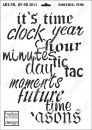Schablone-Stencil A3 072-5011 Wortmix Time